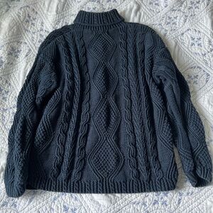 L.L. Bean Cable Knit Turtleneck Sweater